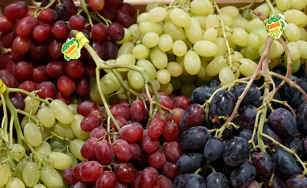 Variedades de uva con diferentes sabores
